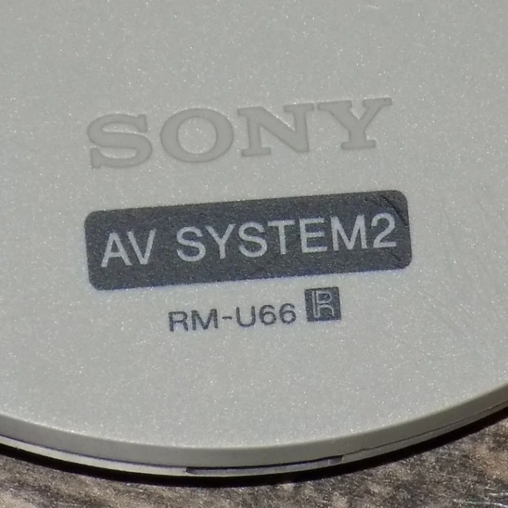 Sony Remote Control‎ RM-U66 AV System 2 Silver Good OEM Replacement